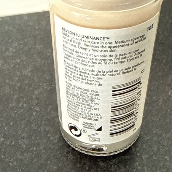New Revlon Illuminance Skin Caring Liquid Foundation 105 Cream Ivory 1 fl oz - Picture 2 of 4